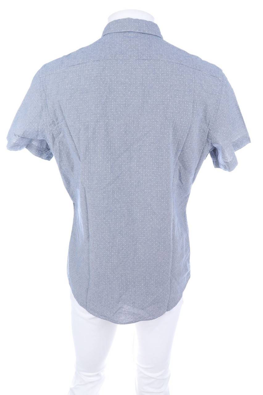 Carou Glanshirt Kurzarm-Hemd Aus Baumwolle