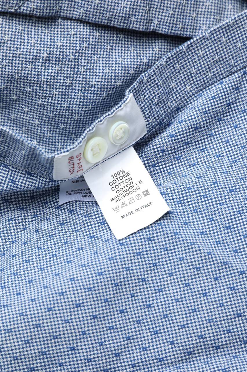 Carou Glanshirt Kurzarm-Hemd Aus Baumwolle