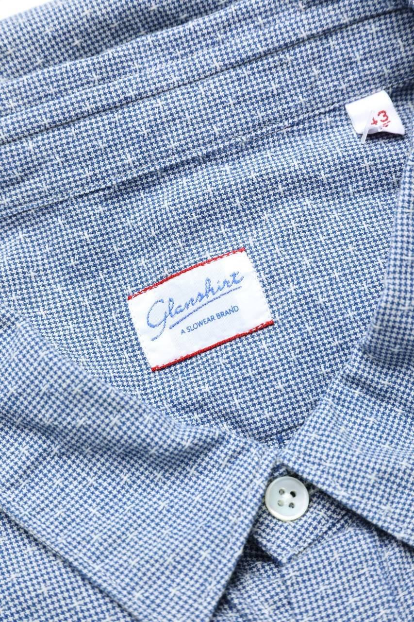 Carou Glanshirt Kurzarm-Hemd Aus Baumwolle