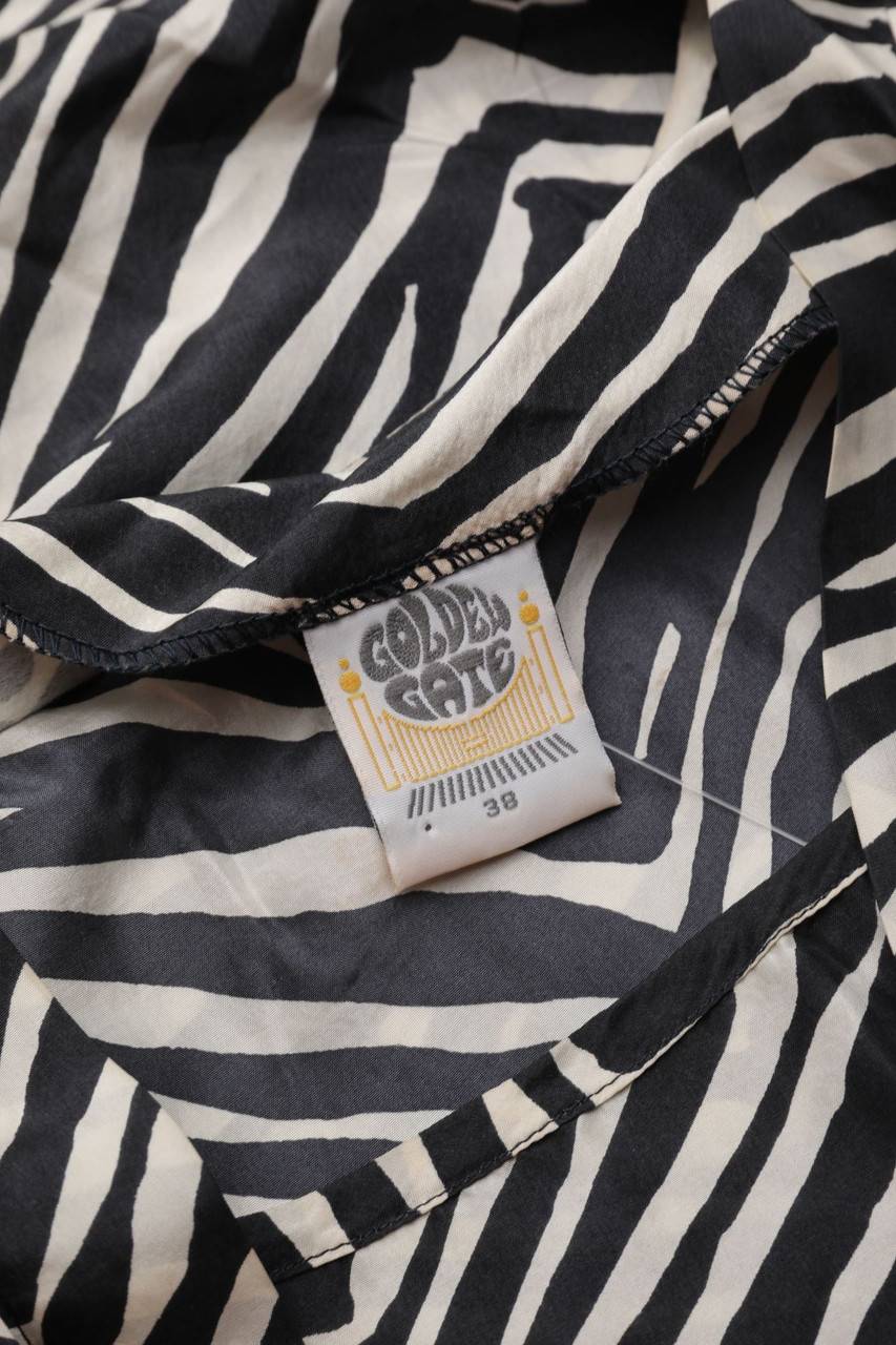 Carou GOLDEN GATE Seiden-Bluse Mit Animal-Print