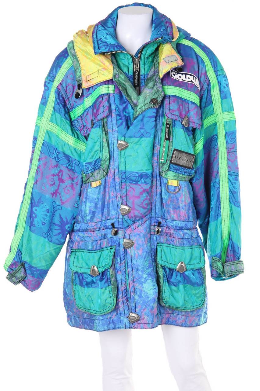 Carou GOLDWIN Vintage-Skijacke mit Print