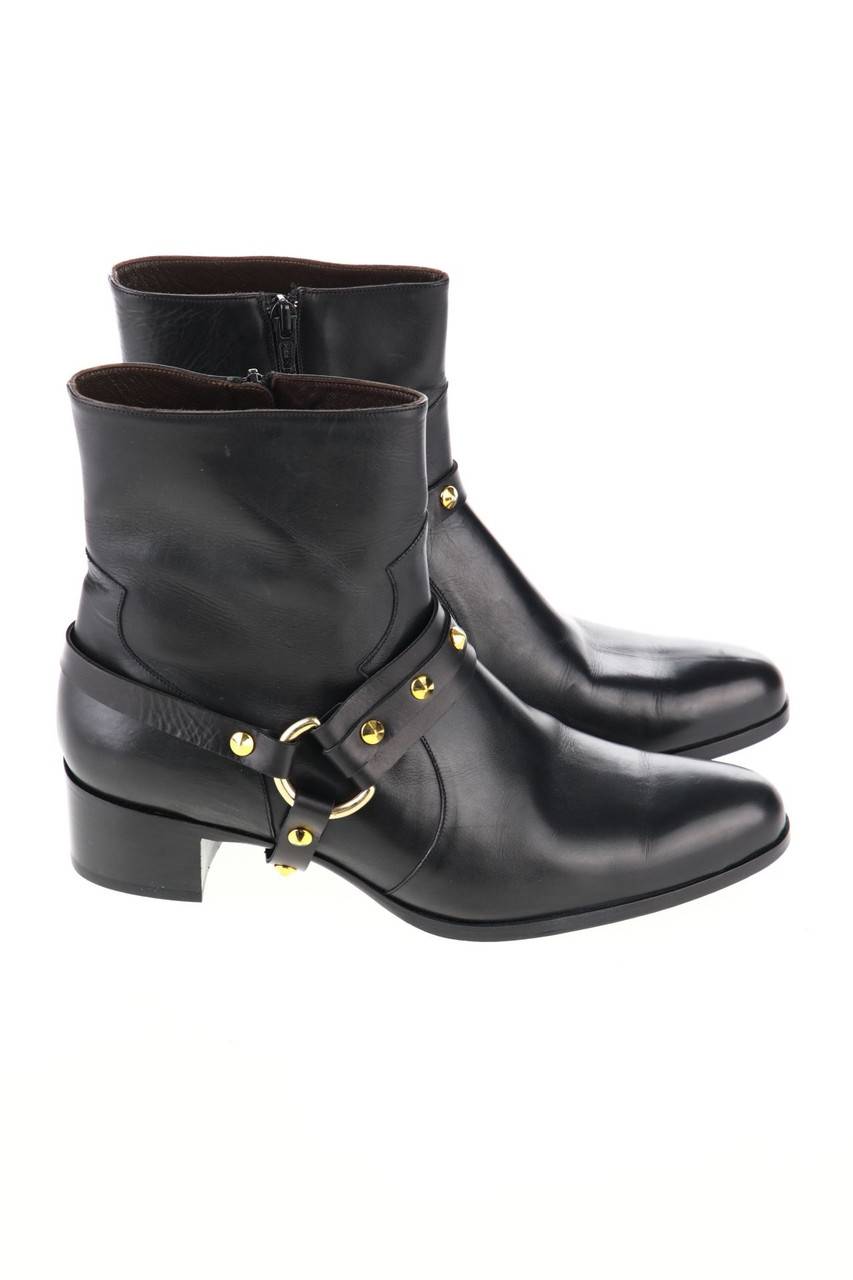 Carou GRANDINETTI Leder-Stiefeletten Mit Nieten
