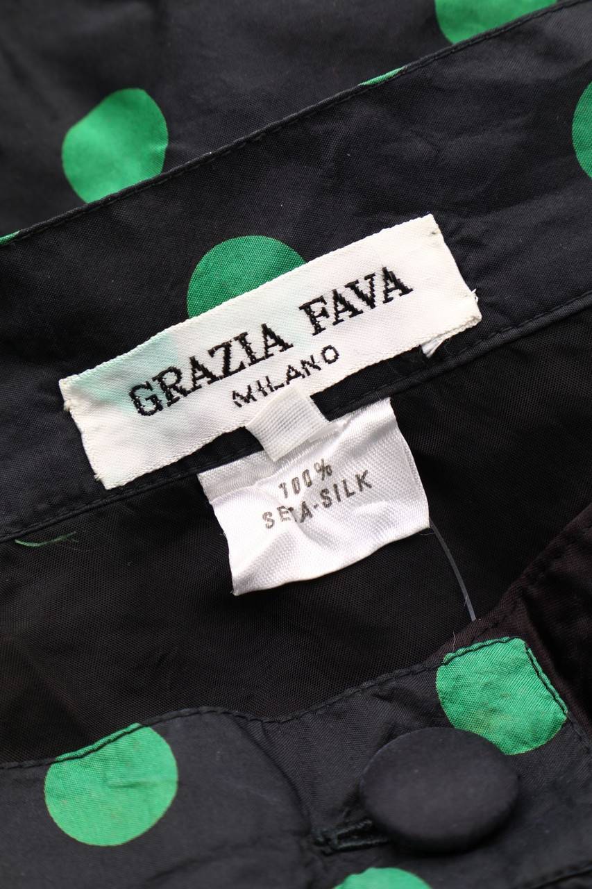 Carou GRAZIA FAVA Seiden-Rock Mit Polka Dots