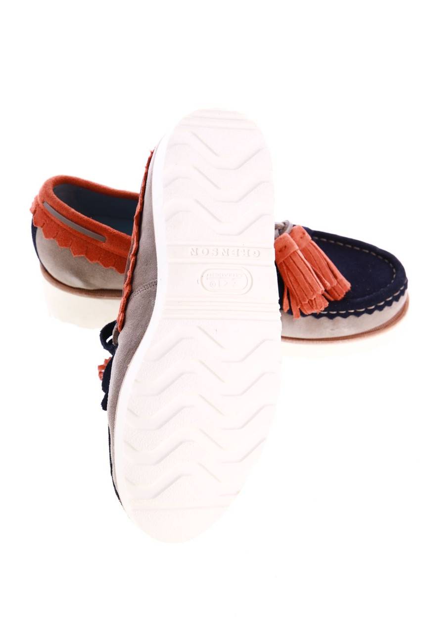 Carou GRENSON Veloursleder-Mokassins Mit Quasten