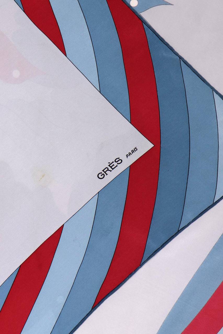Carou GRÈS PARIS Vintage-Tuch Mit Print