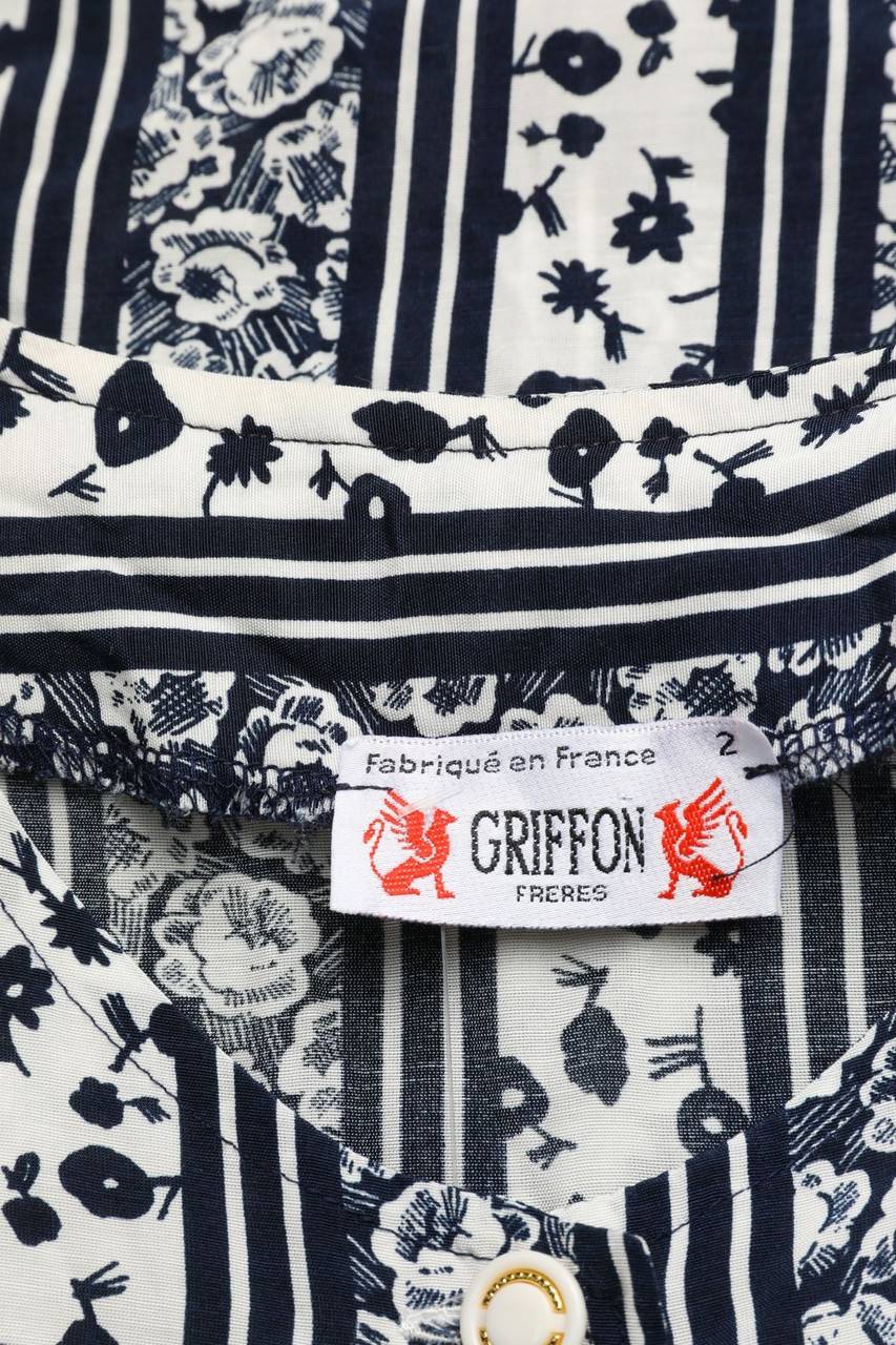 Carou Griffon Kurzarm-Bluse Mit Blumen-Print