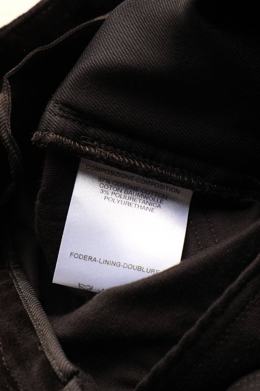 Carou GUCCI Samt-Hose Mit Reißverschluss