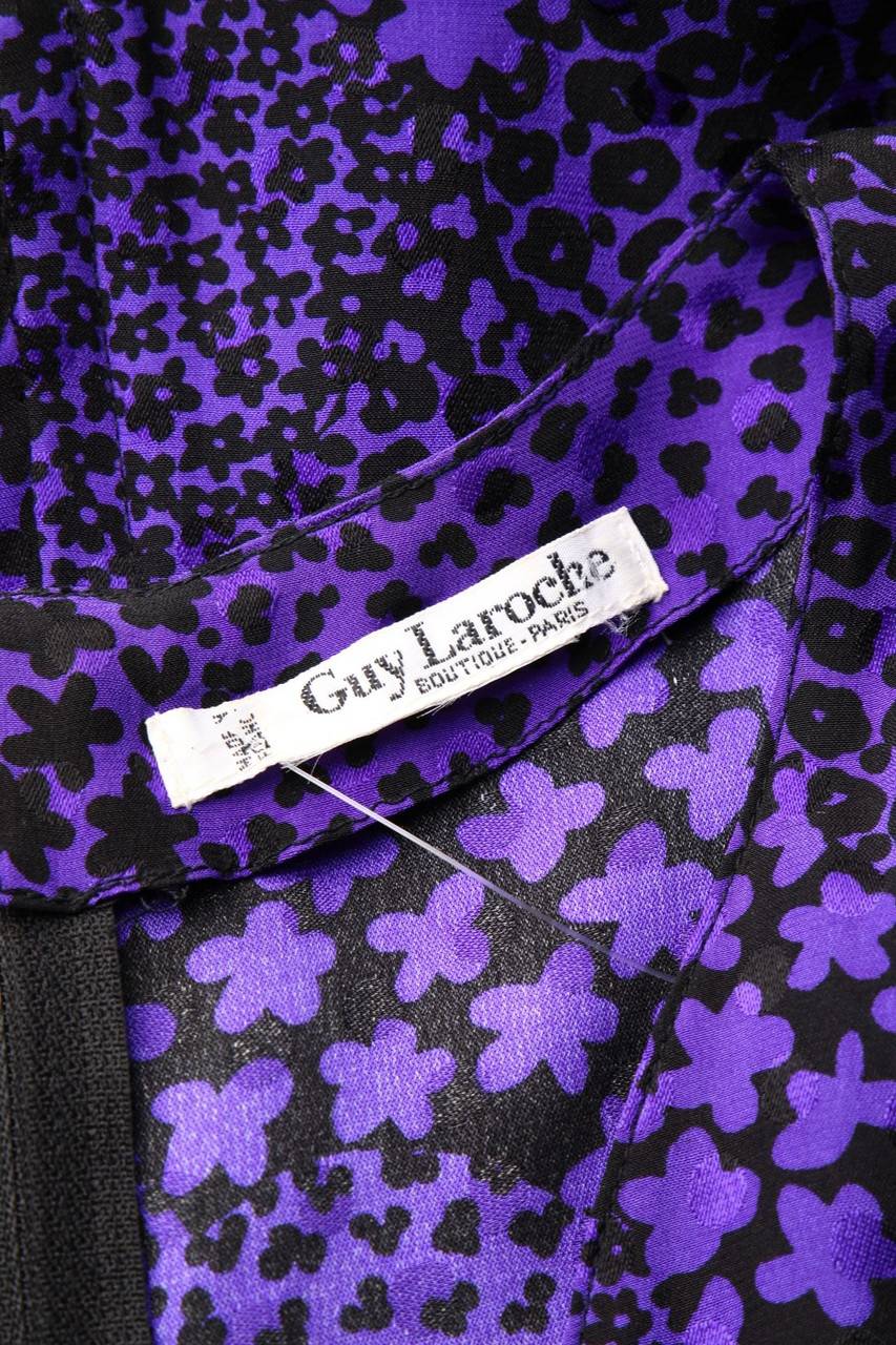 Carou Guy Laroche Vintage-Kleid Aus Seide