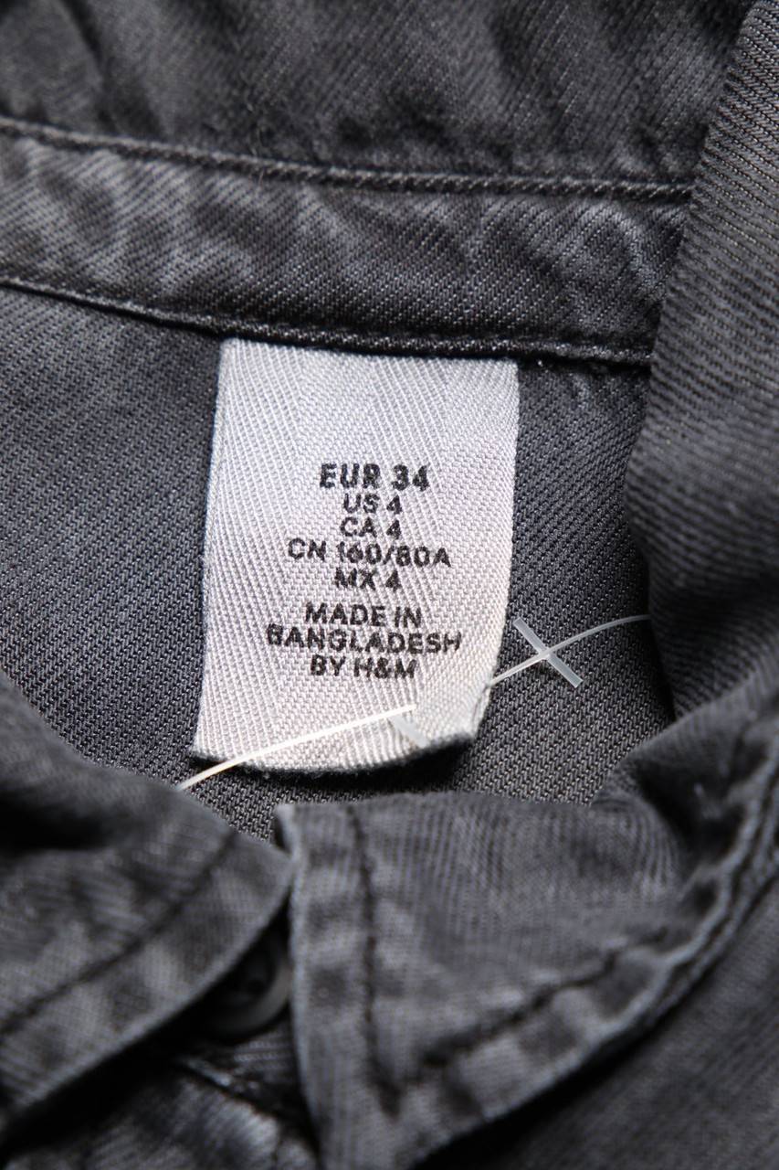 Carou H&M Blusenkleid In Denim-Optik