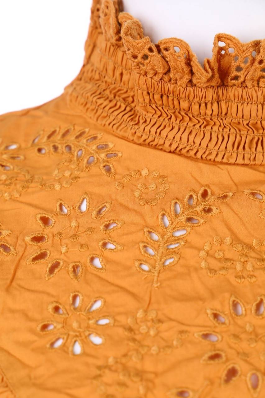 Carou H&M Boho-Bluse Mit Lochspitze