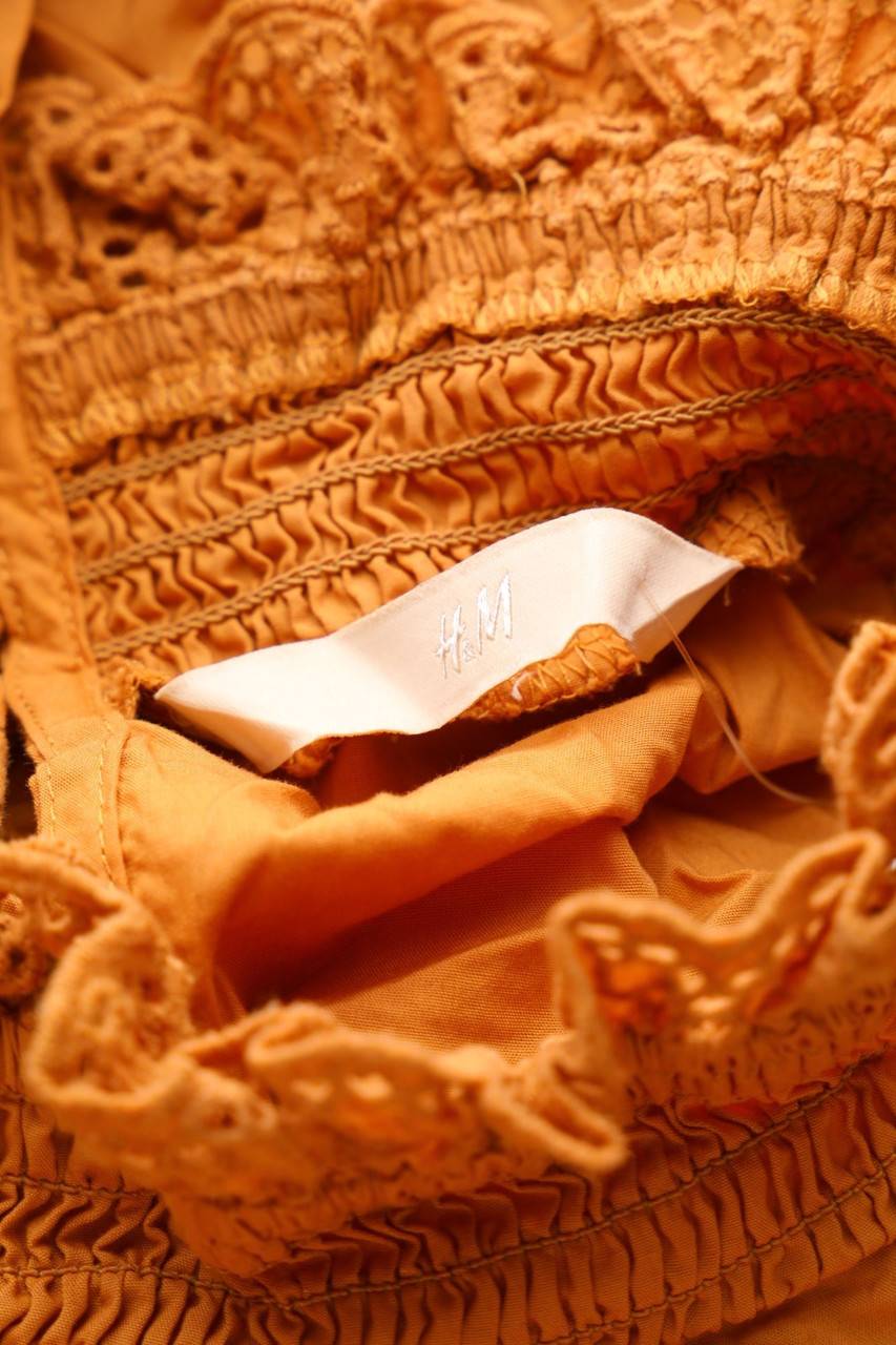 Carou H&M Boho-Bluse Mit Lochspitze