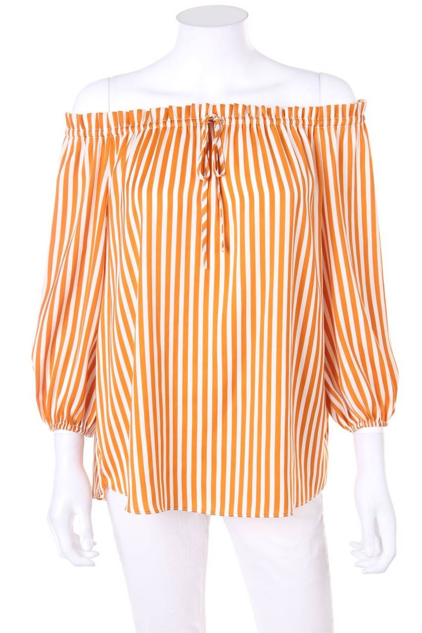 Carou H&M Carmen-Bluse aus Satin