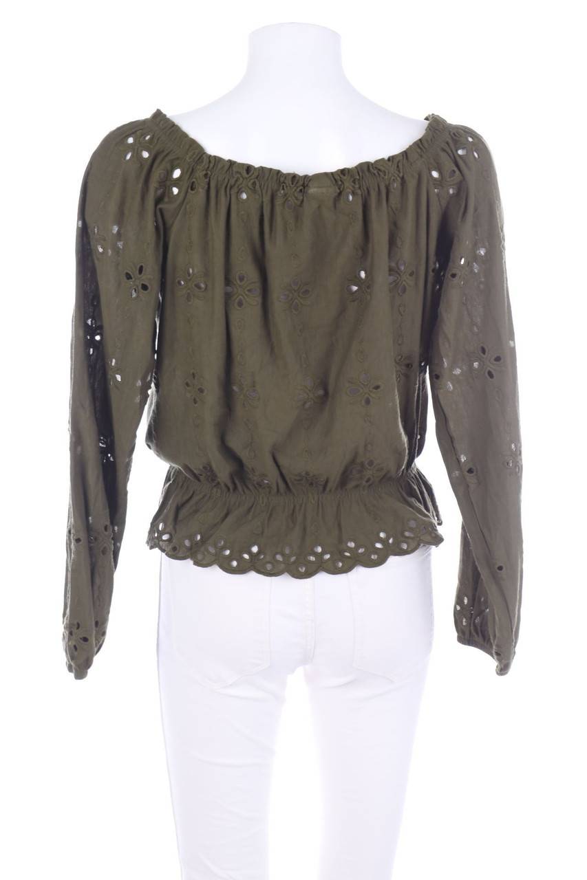 Carou H&M Carmen-Bluse Mit Lochspitze