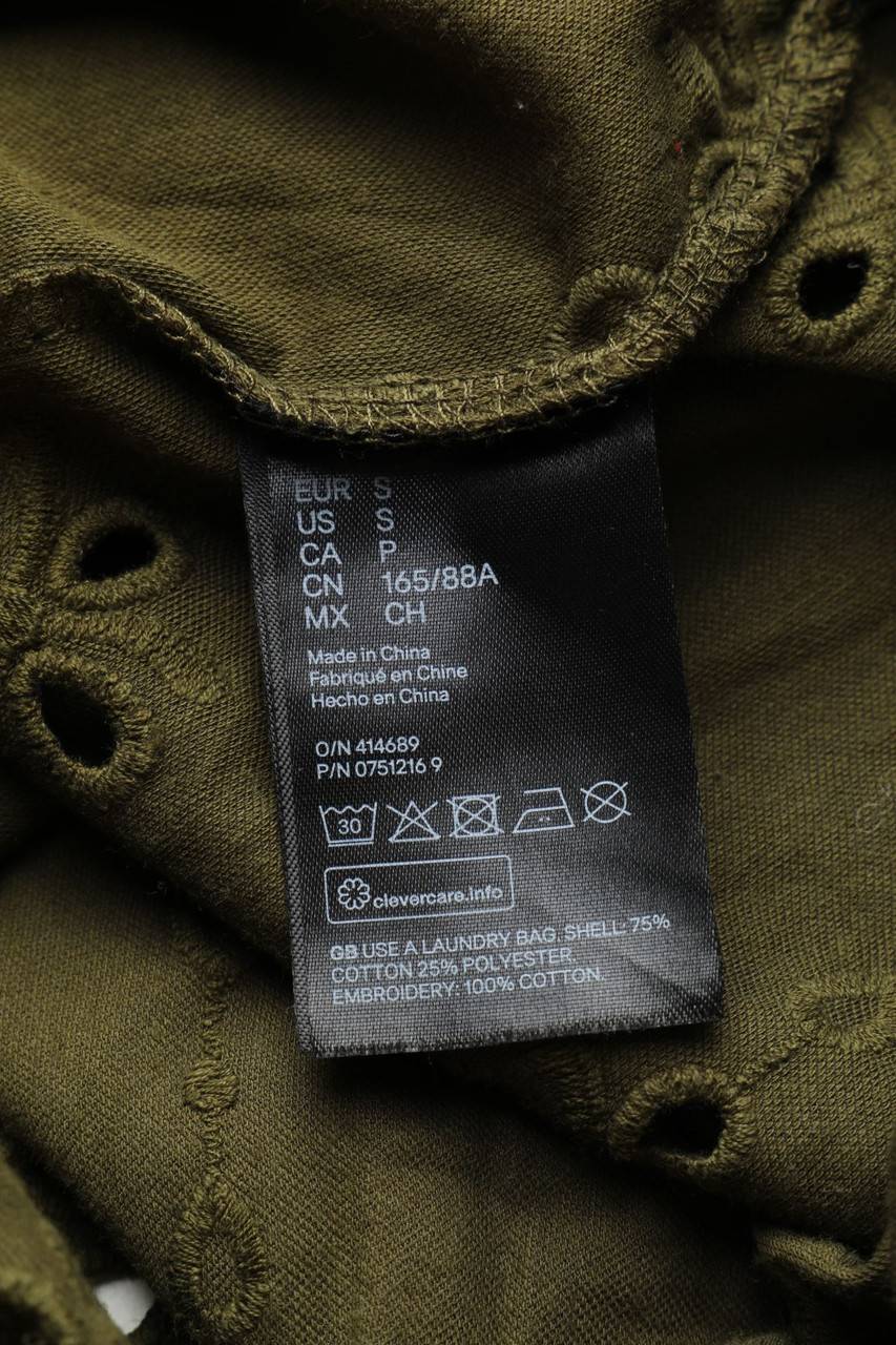 Carou H&M Carmen-Bluse Mit Lochspitze