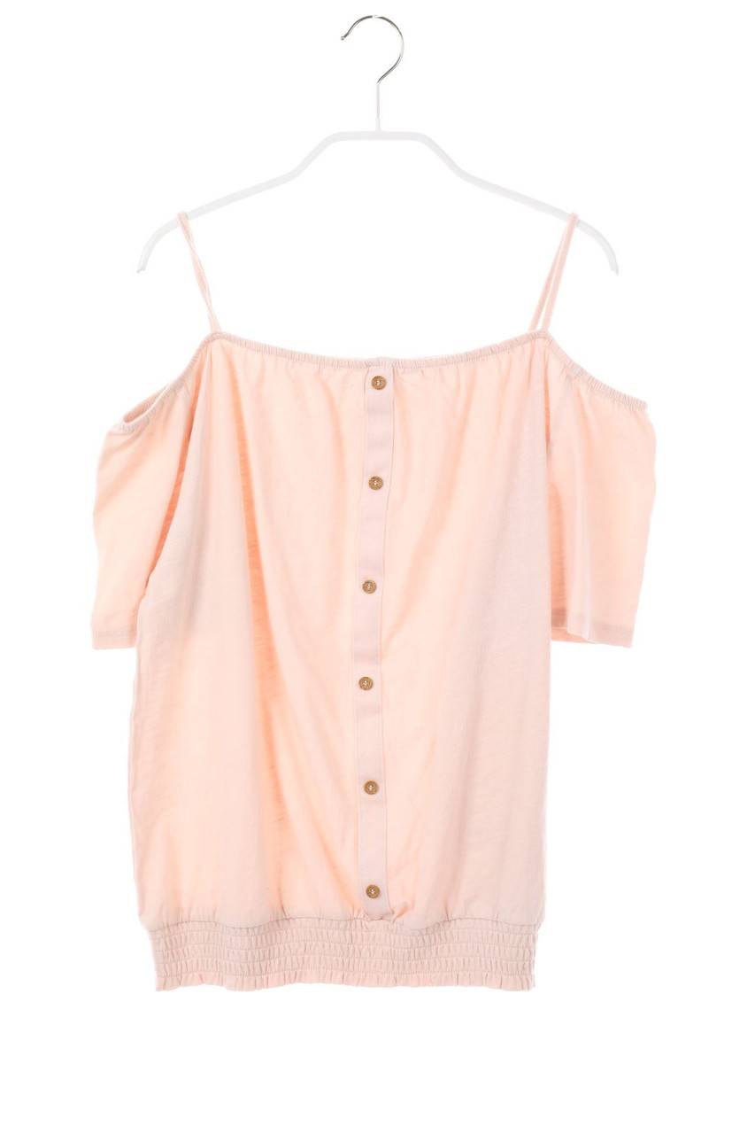 Carou H&M Carmen-T-Shirt mit Smok-Details