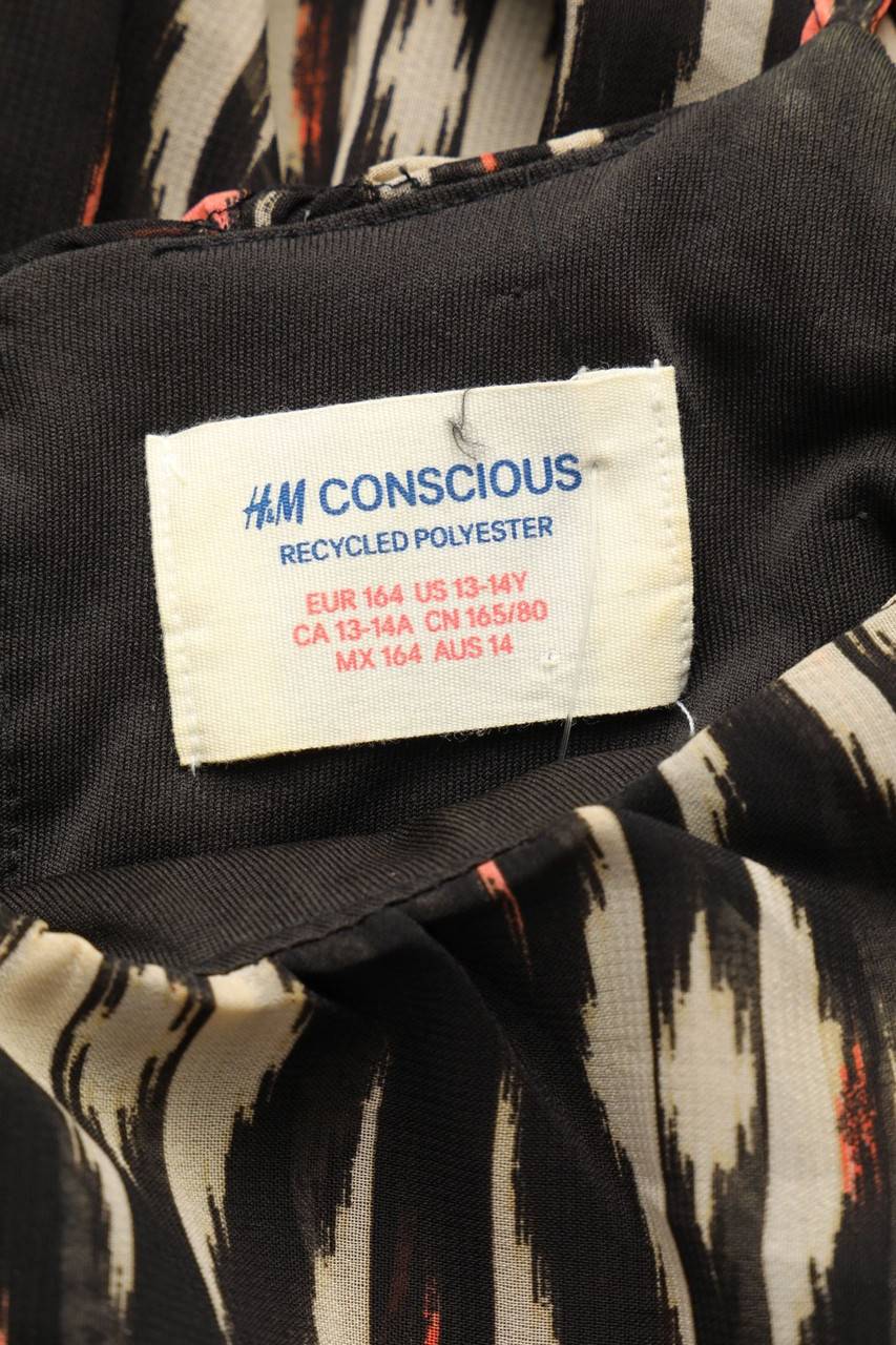 Carou H&M CONSCIOUS Kleid Im Layer Look Mit Print