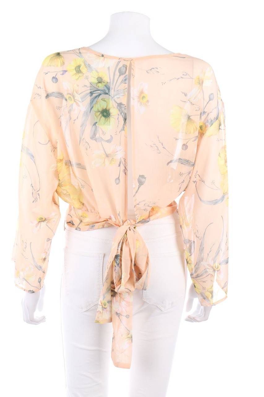 Carou H&M Cropped-Bluse mit Blumen-Print