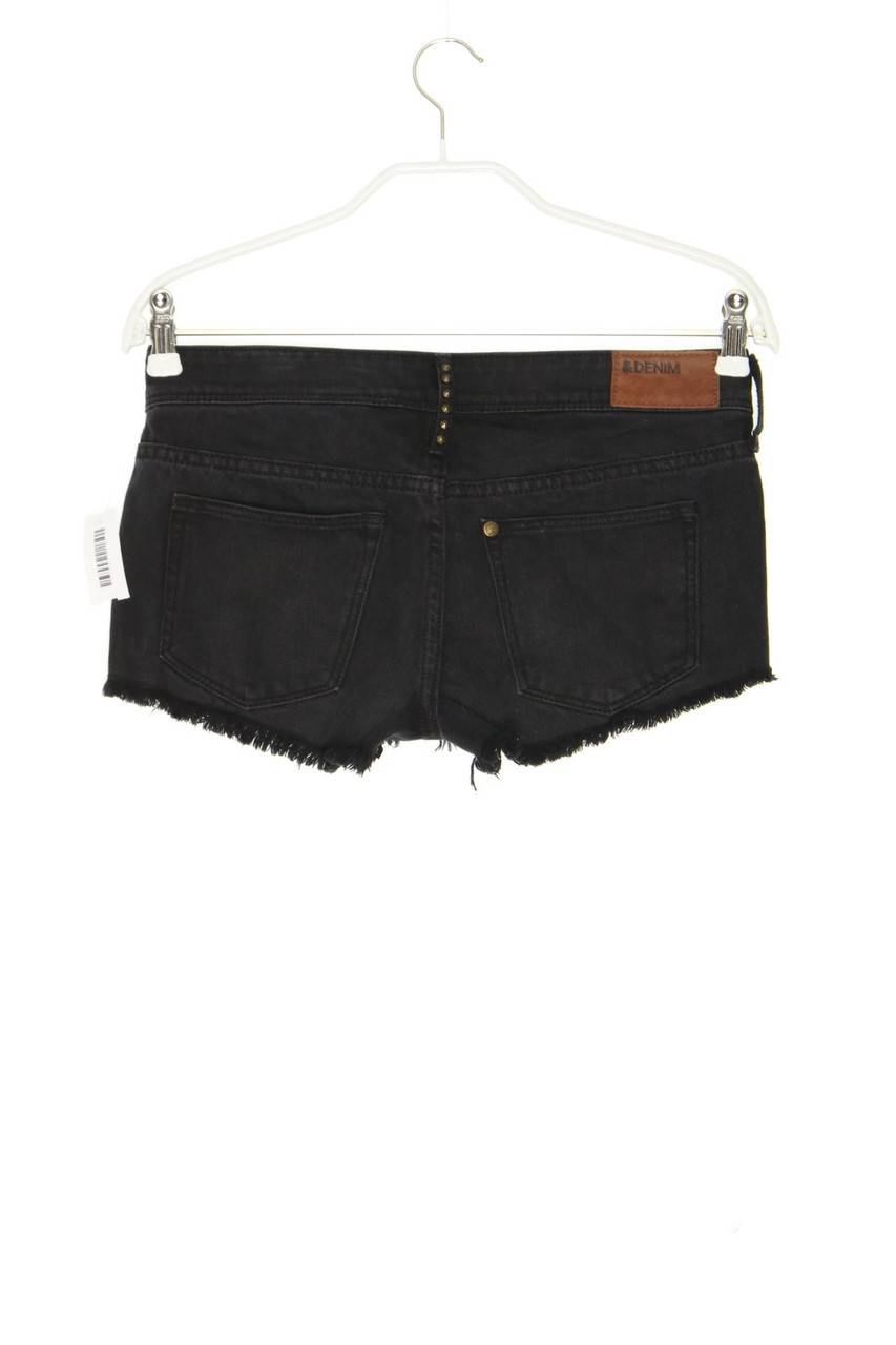 Carou H&M &denim Distressed Jeans-Shorts Mit Nieten