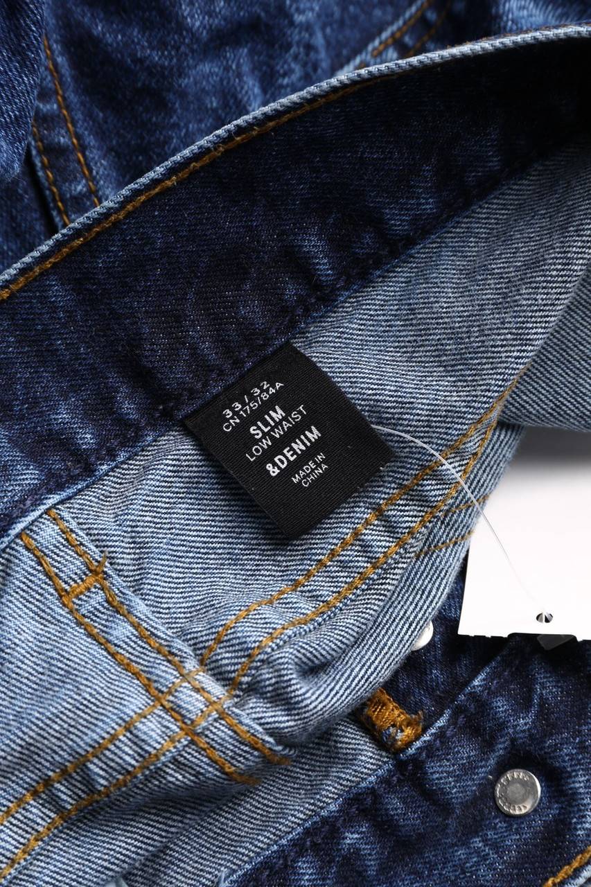 Carou H&M &denim Slim Jeans Mit Logo-Badge