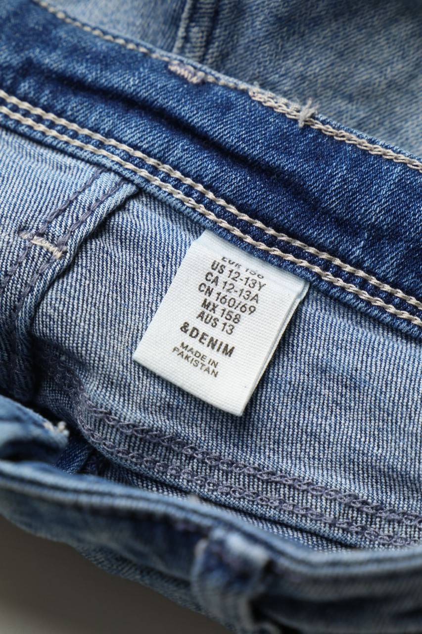 Carou H&M &denim Used Look-Denim-Shorts