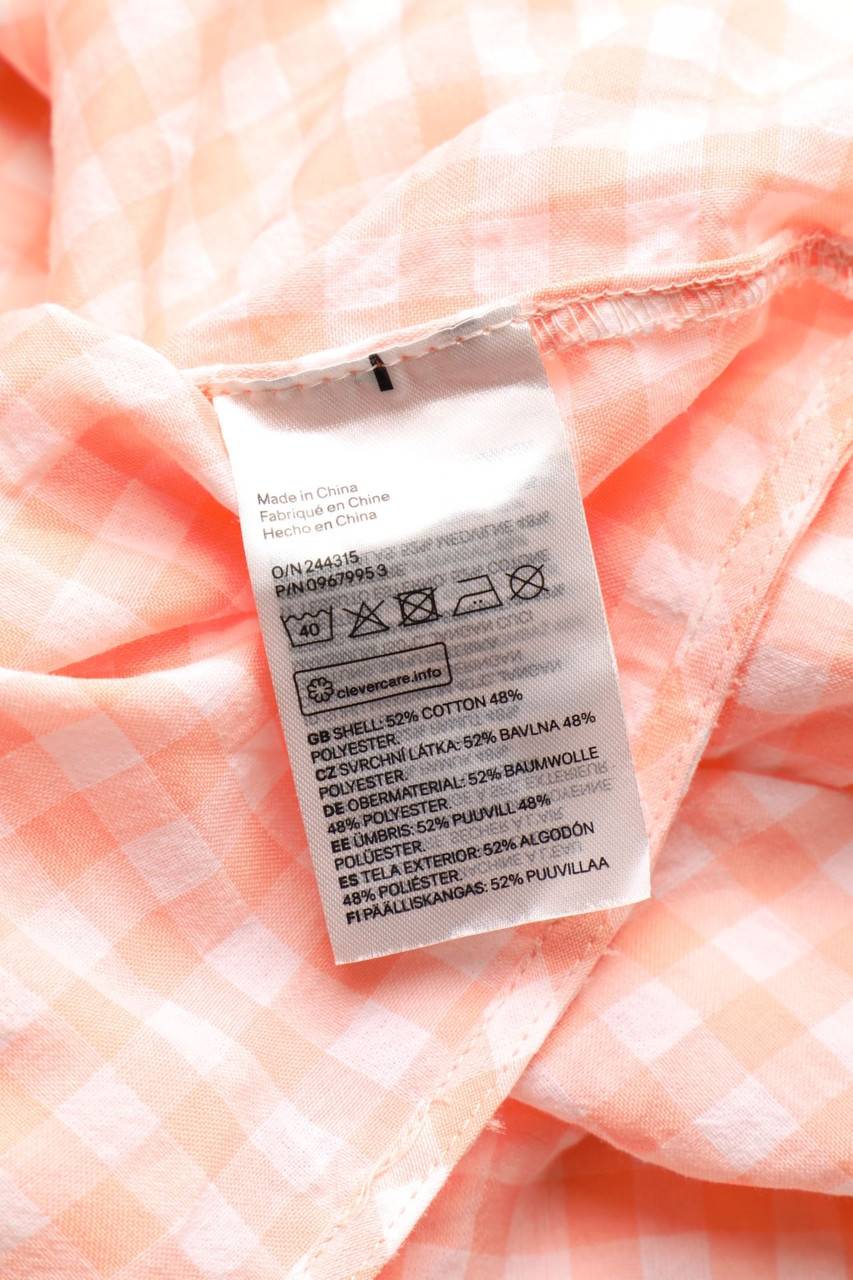Carou H&M DIVIDED Cropped-Bluse Mit Karo-Muster
