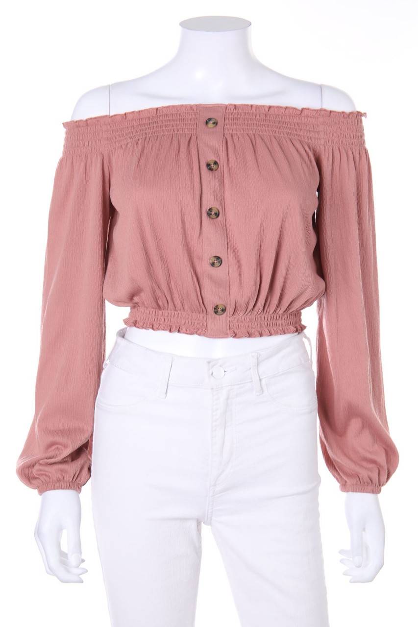 Carou H&M DIVIDED Cropped-Carmen-Bluse