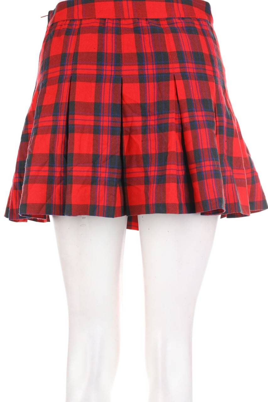 Carou H&M DIVIDED Falten-Mini-Rock Mit Karo-Muster