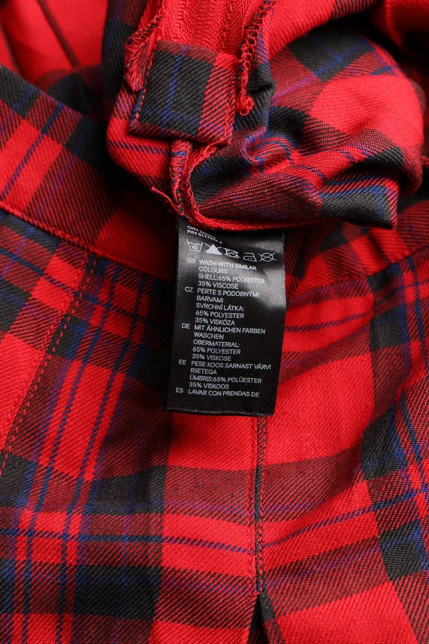 Carou H&M DIVIDED Falten-Mini-Rock Mit Karo-Muster