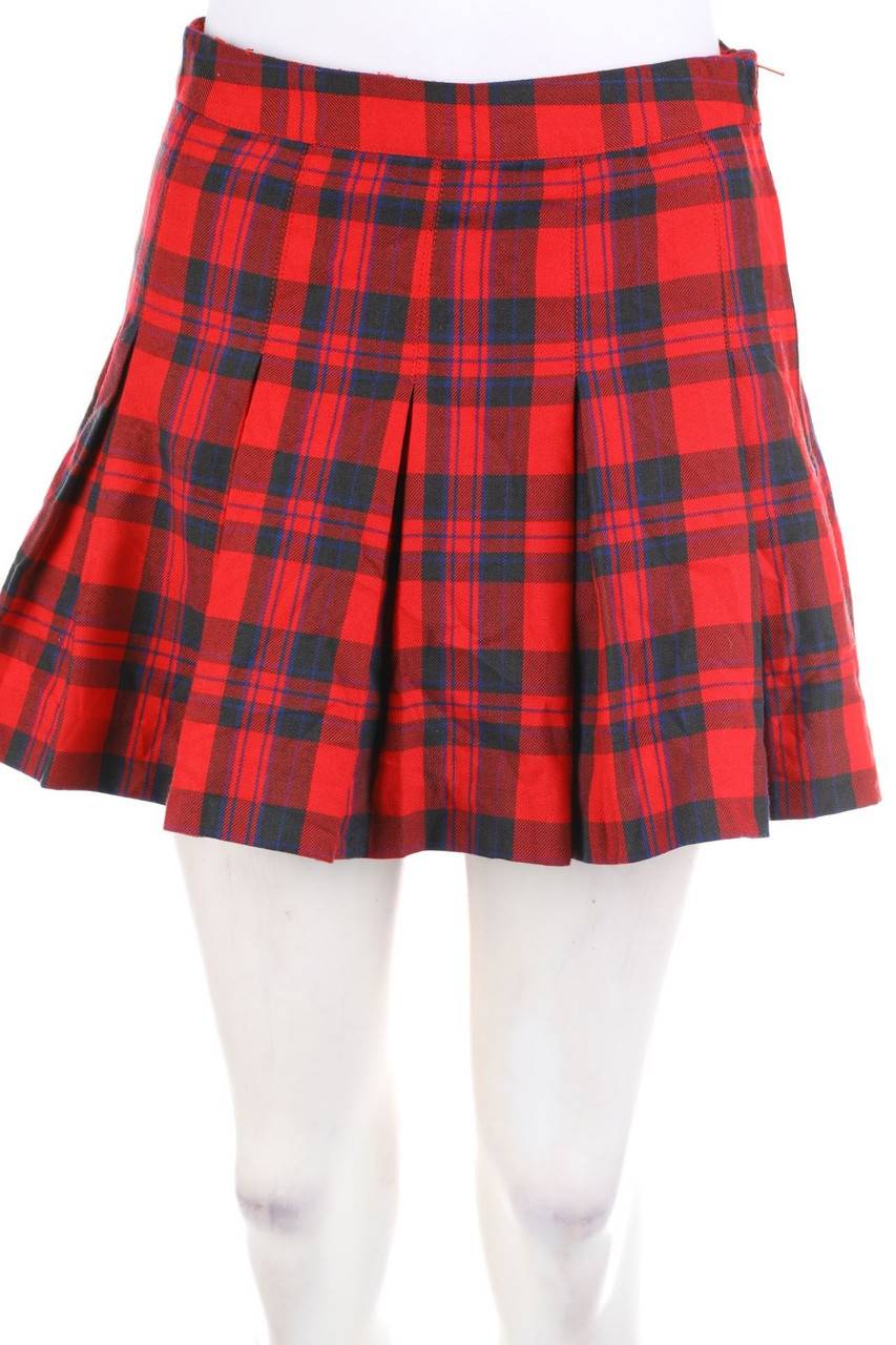 Carou H&M DIVIDED Falten-Mini-Rock mit Karo-Muster