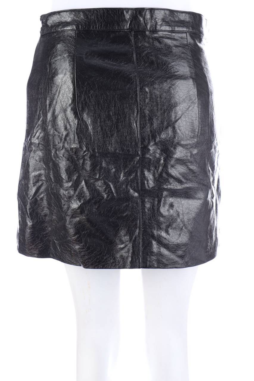 Carou H&M DIVIDED Lack-Faux Leather-Mini-Rock