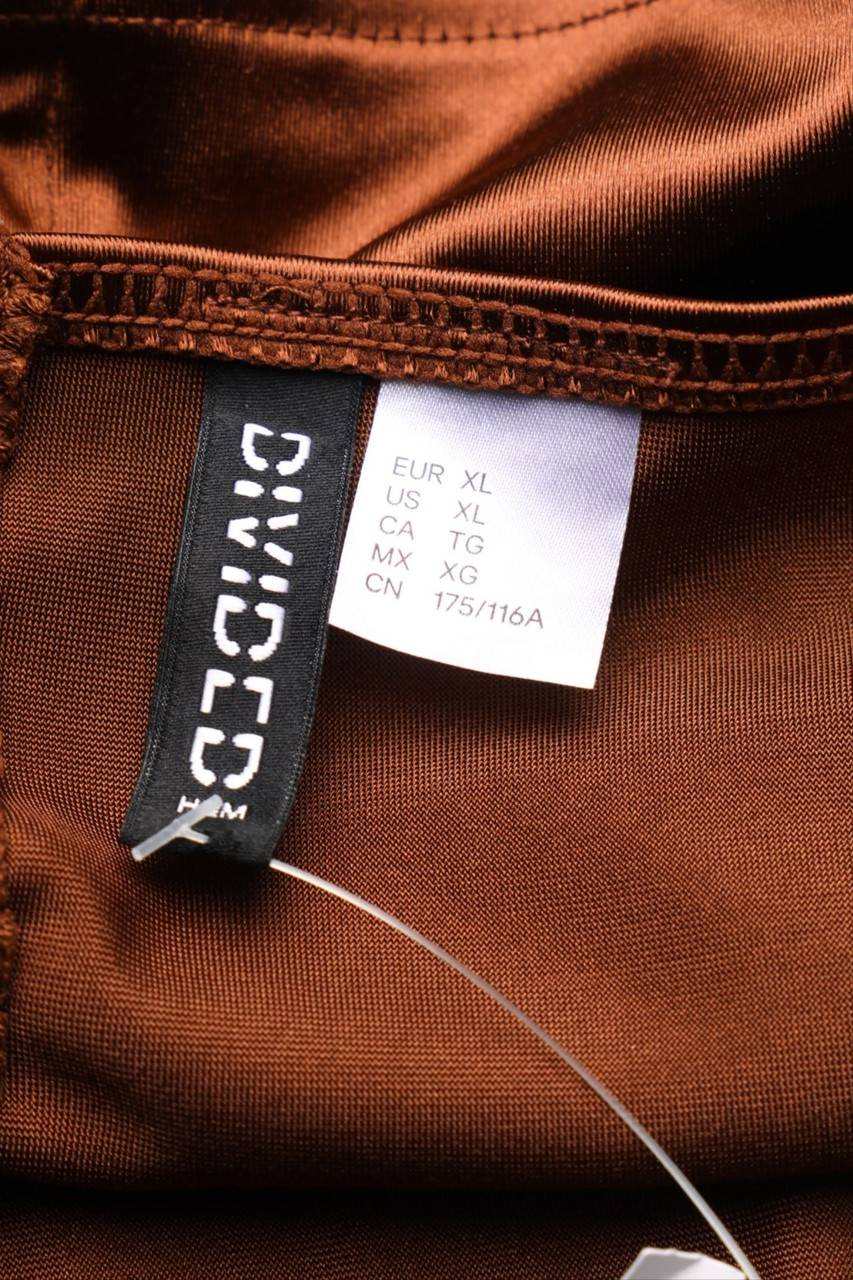 Carou H&M DIVIDED Satin-Crop-Top Mit Schnürung