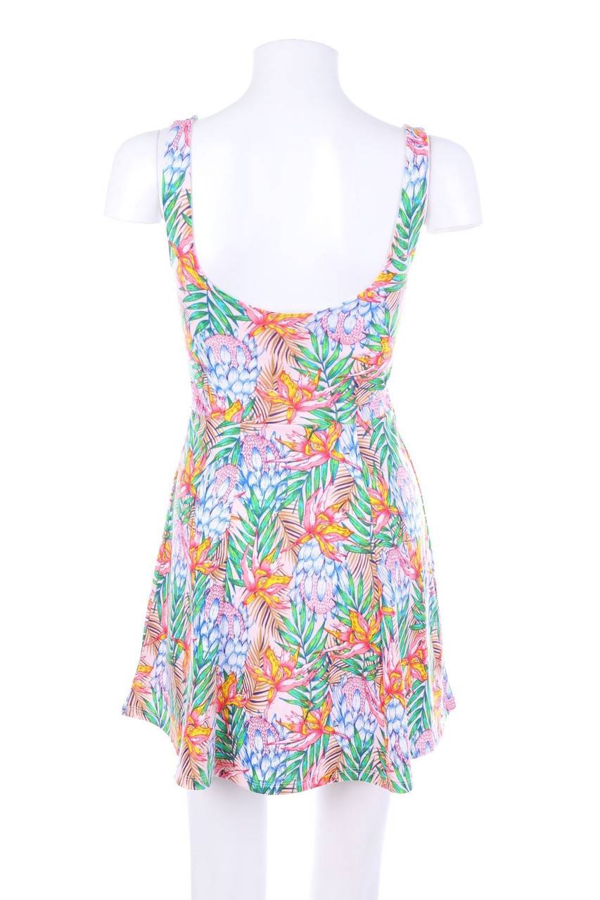 Carou H&M DIVIDED Skater-Kleid Mit Blumen-Print