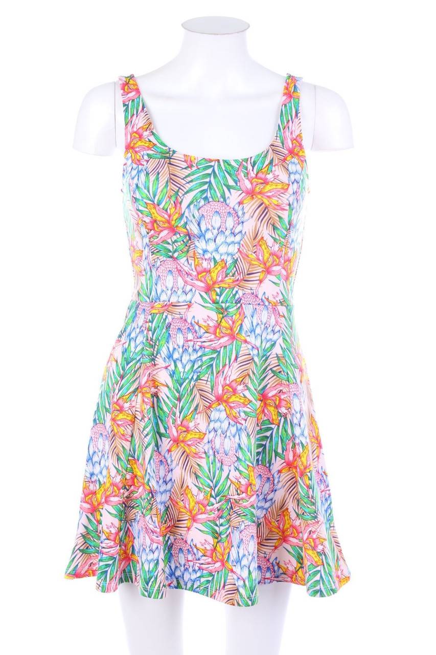 Carou H&M DIVIDED Skater-Kleid mit Blumen-Print