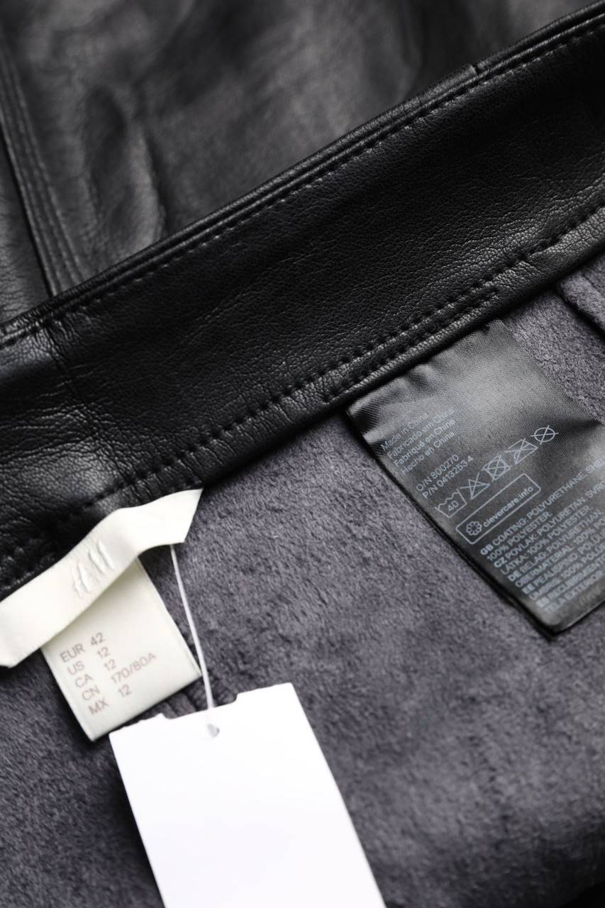 Carou H&M Faux Leather-Mini-Rock