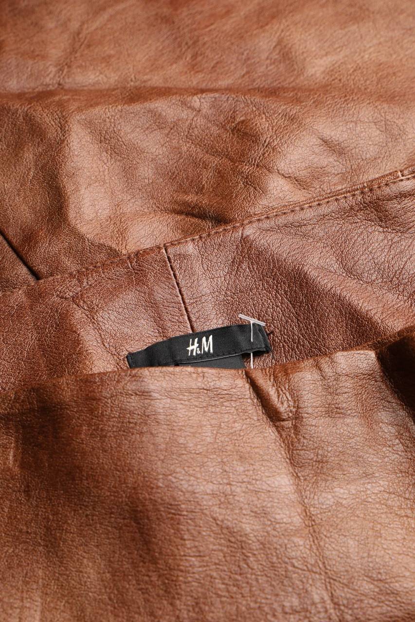 Carou H&M Faux Leather-Rock Mit Reißverschluss