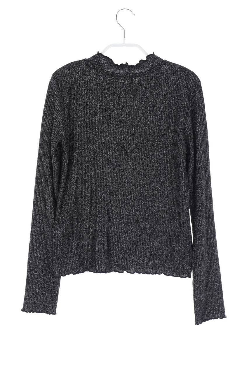 Carou H&M Glitzer-T-Shirt Mit Langem Ärmel