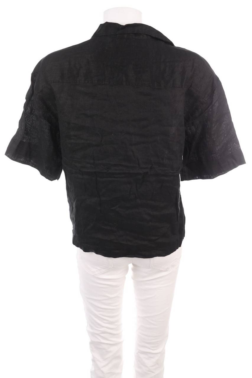 Carou H&M Hemd-Bluse Mit Kurzem Ärmel