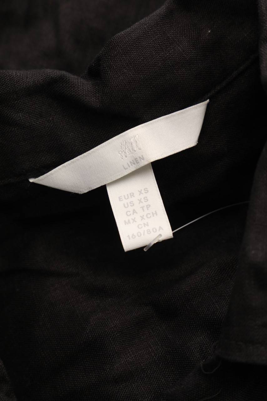 Carou H&M Hemd-Bluse Mit Kurzem Ärmel