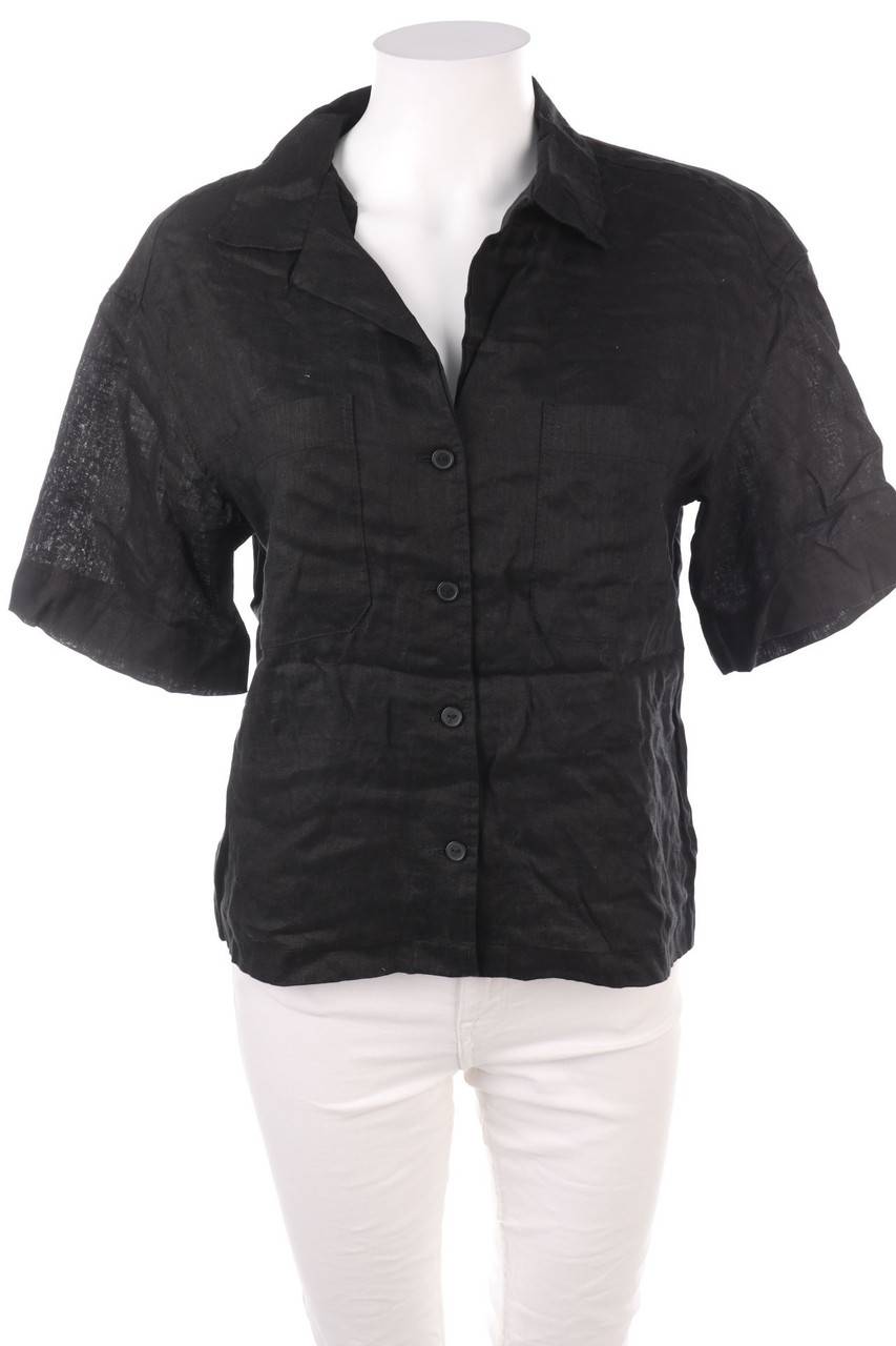 Carou H&M Hemd-Bluse mit kurzem Ärmel