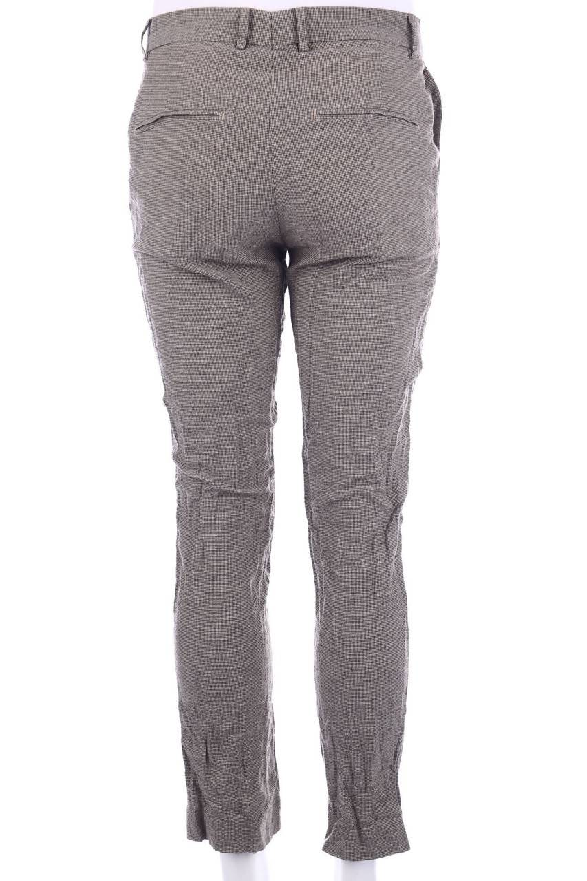 Carou H&M Hose Aus Leinen-Mix Mit Muster