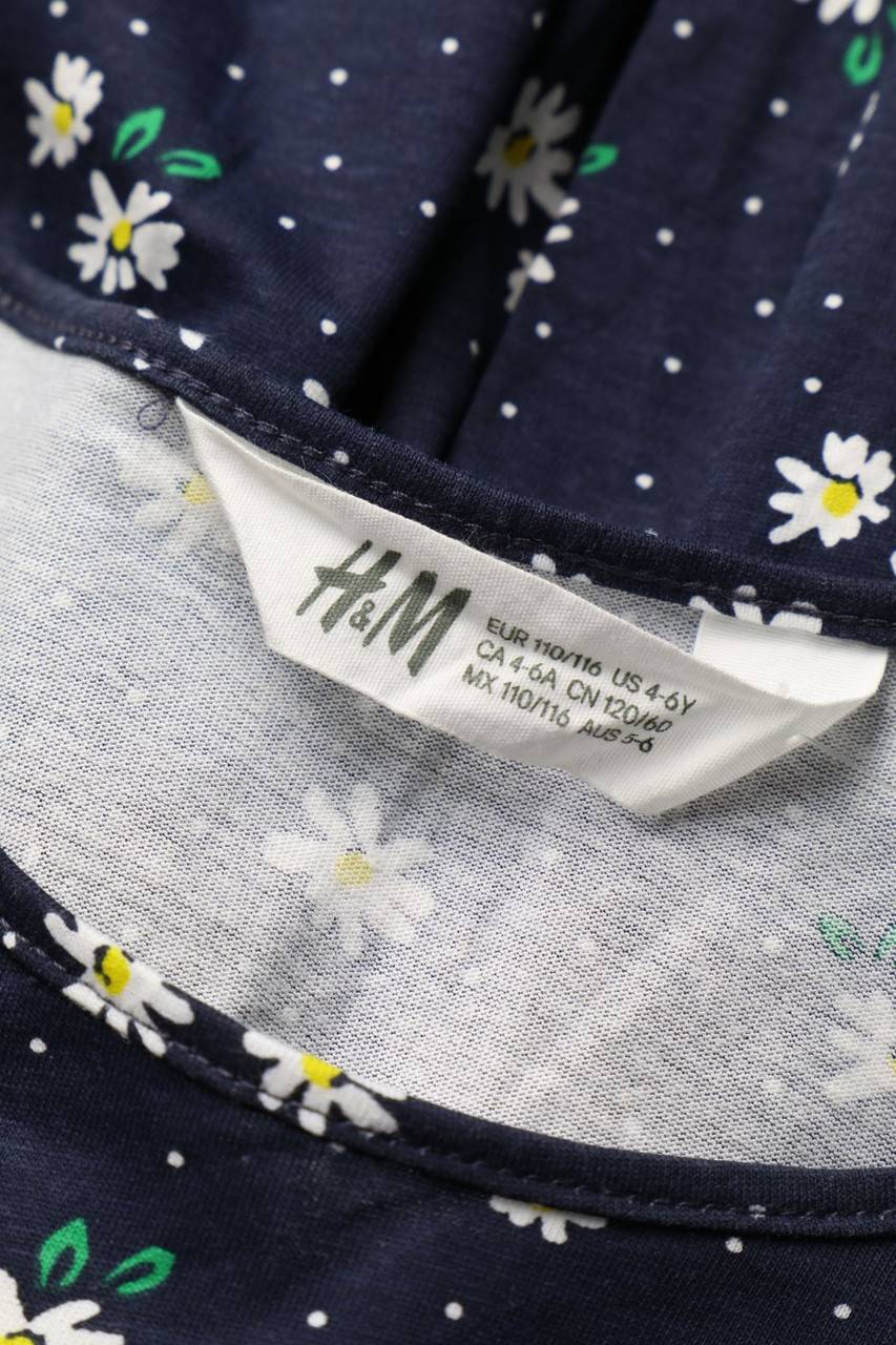 Carou H&M Jersey-Kleid Mit Blumen-Print