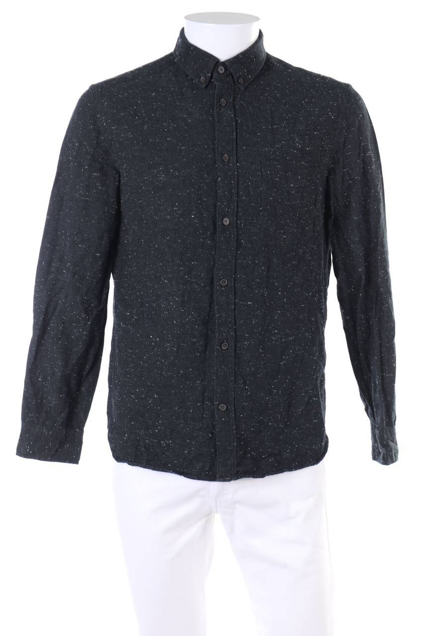 Carou H&M LOGG Baumwoll-Muster-Button-down-Hemd