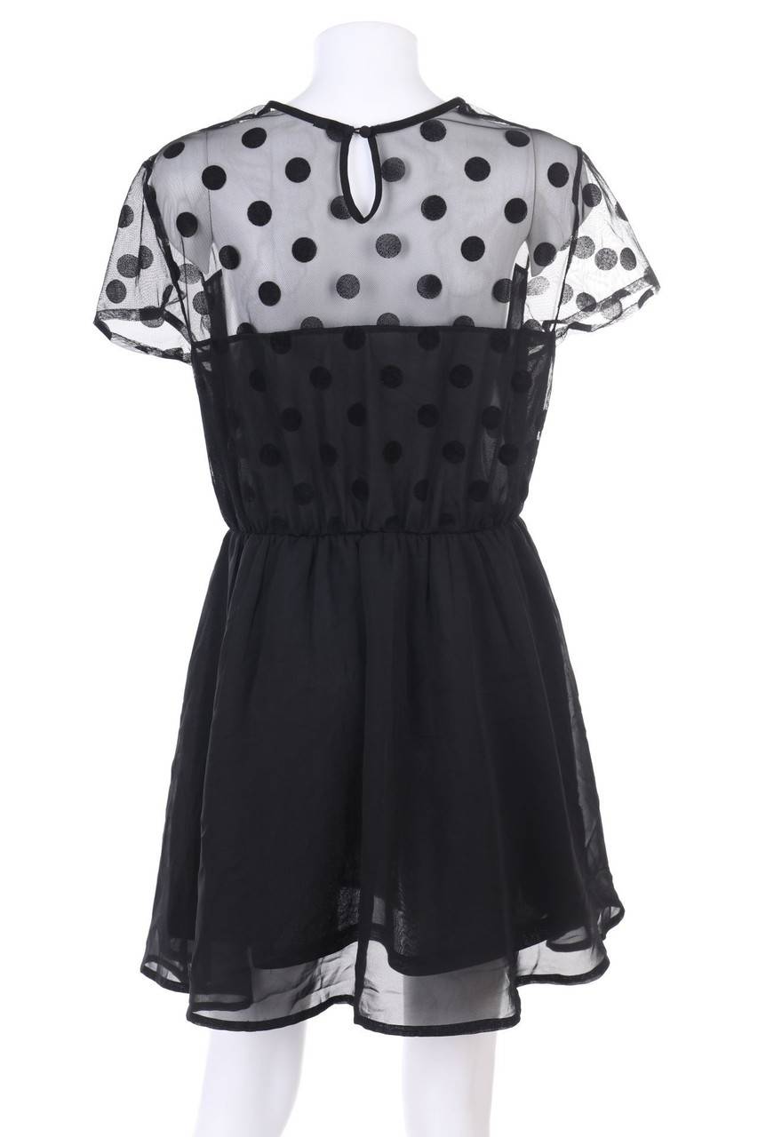 Carou H&M Mesh-Kleid Mit Polka Dots