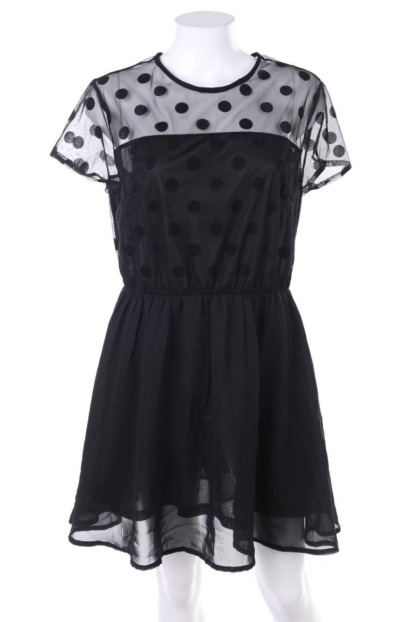 Carou H&M Mesh-Kleid mit Polka Dots