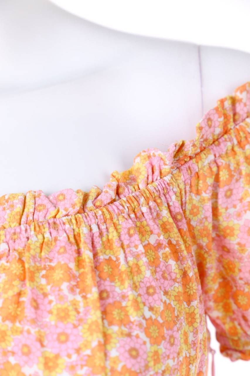 Carou H&M Midikleid Mit Blumen-Print