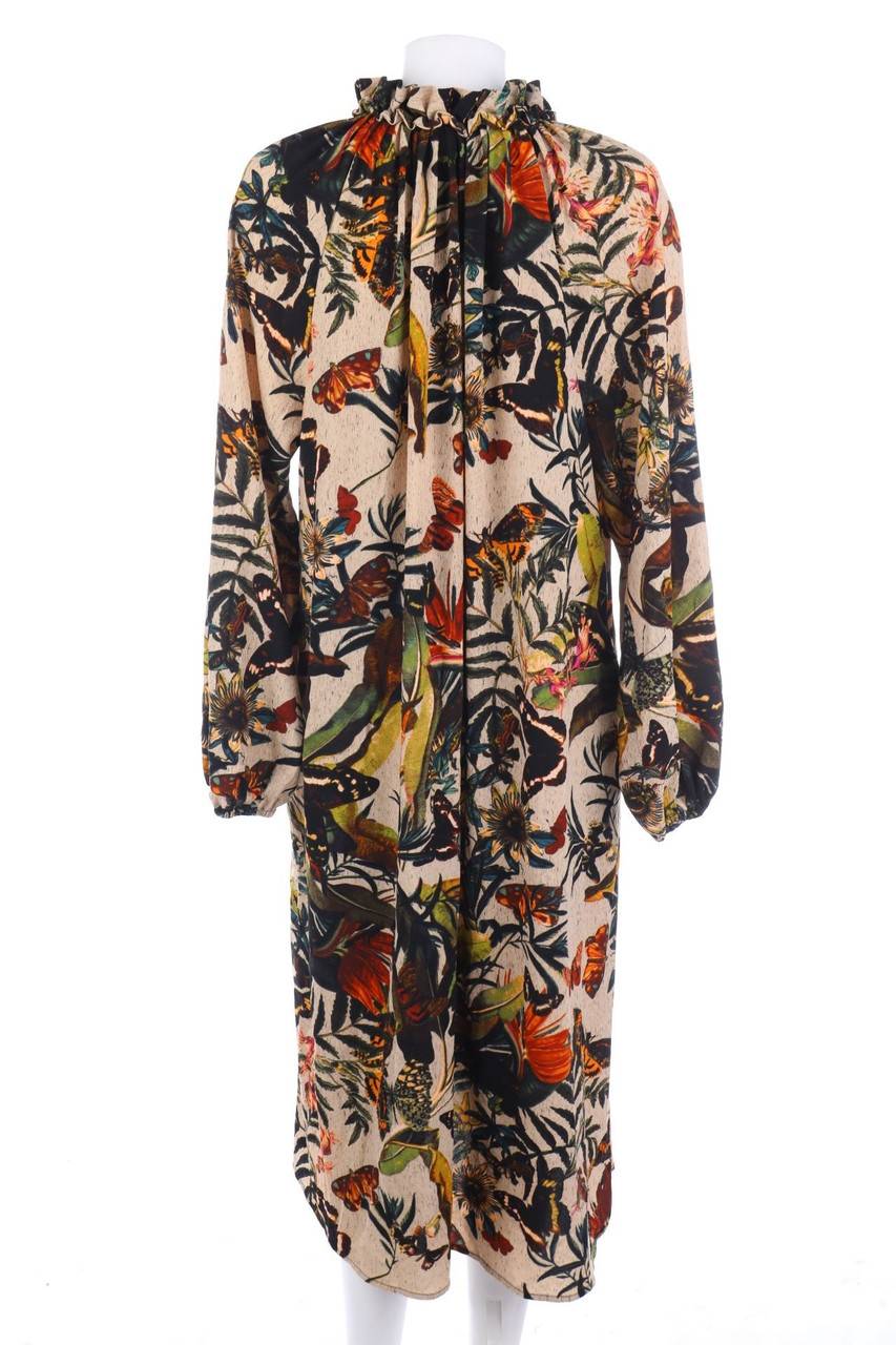 Carou H&M Midikleid Mit Blumen-Print