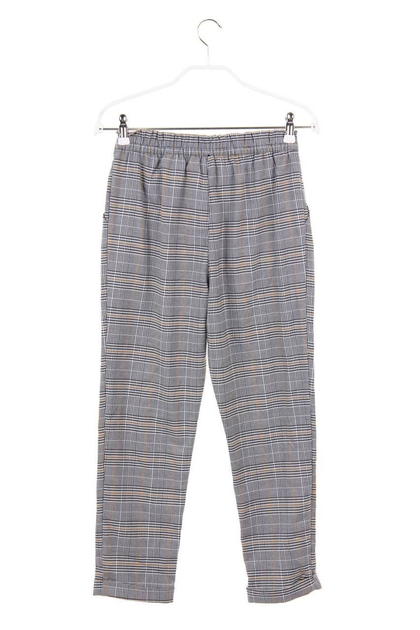 Carou H&M Paperbag-Hose Mit Karo-Muster