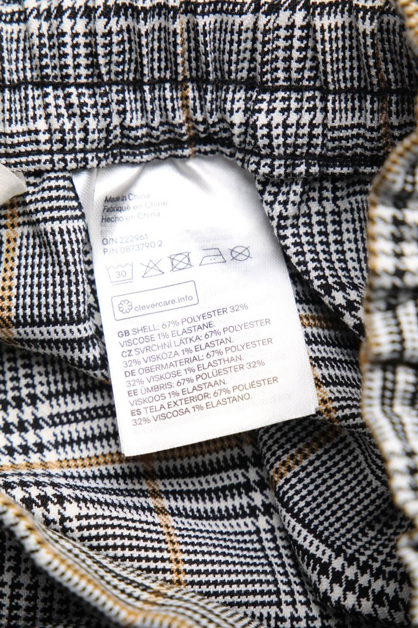 Carou H&M Paperbag-Hose Mit Karo-Muster