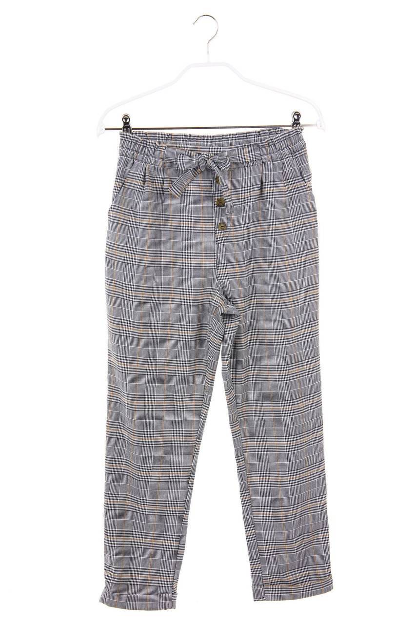 Carou H&M Paperbag-Hose mit Karo-Muster