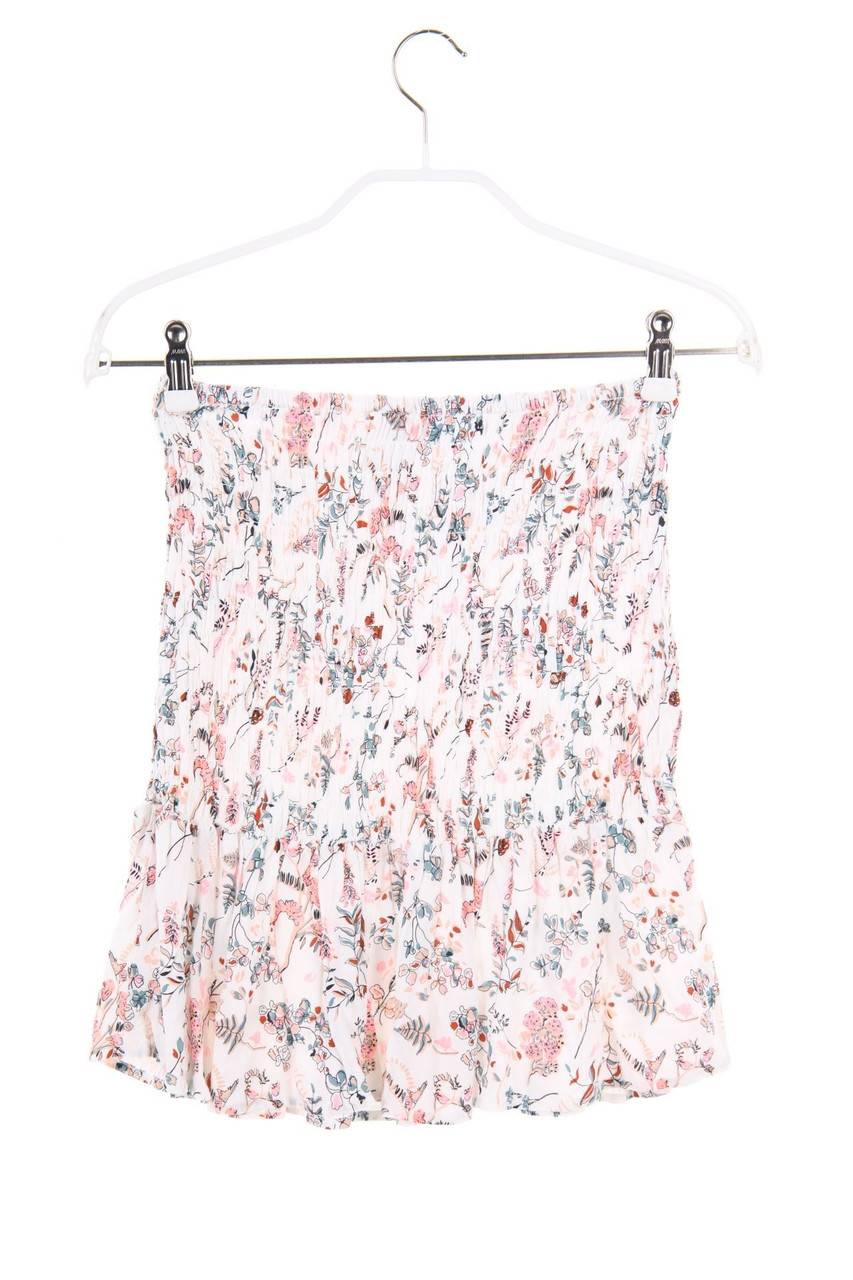 Carou H&M Print-Rock Mit Smok-Details